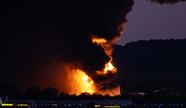 Le crash a provoqué un incendie à proximité de l