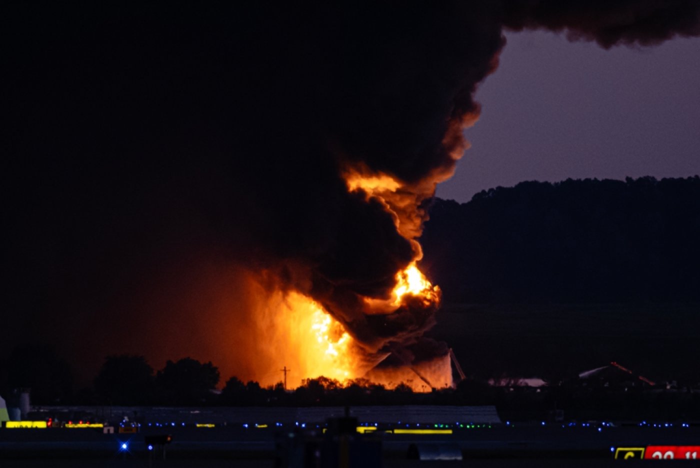 Le crash a provoqué un incendie à proximité de l