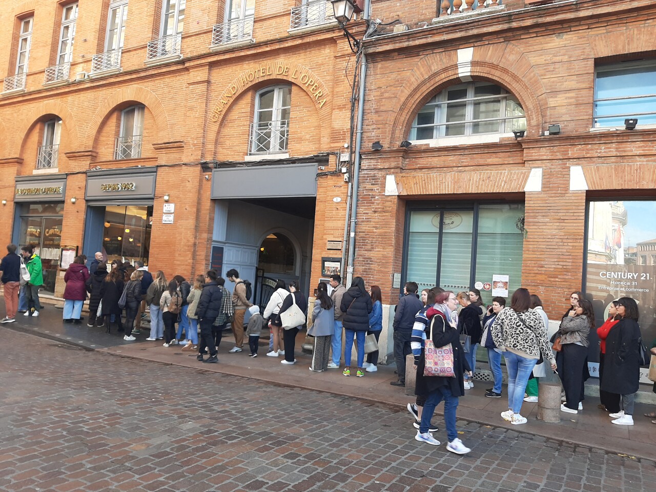 jour de grande foule à Toulouse