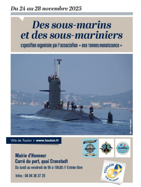 Exposition à Toulon en hommage à l’histoire et à la mémoire des sous mariniers