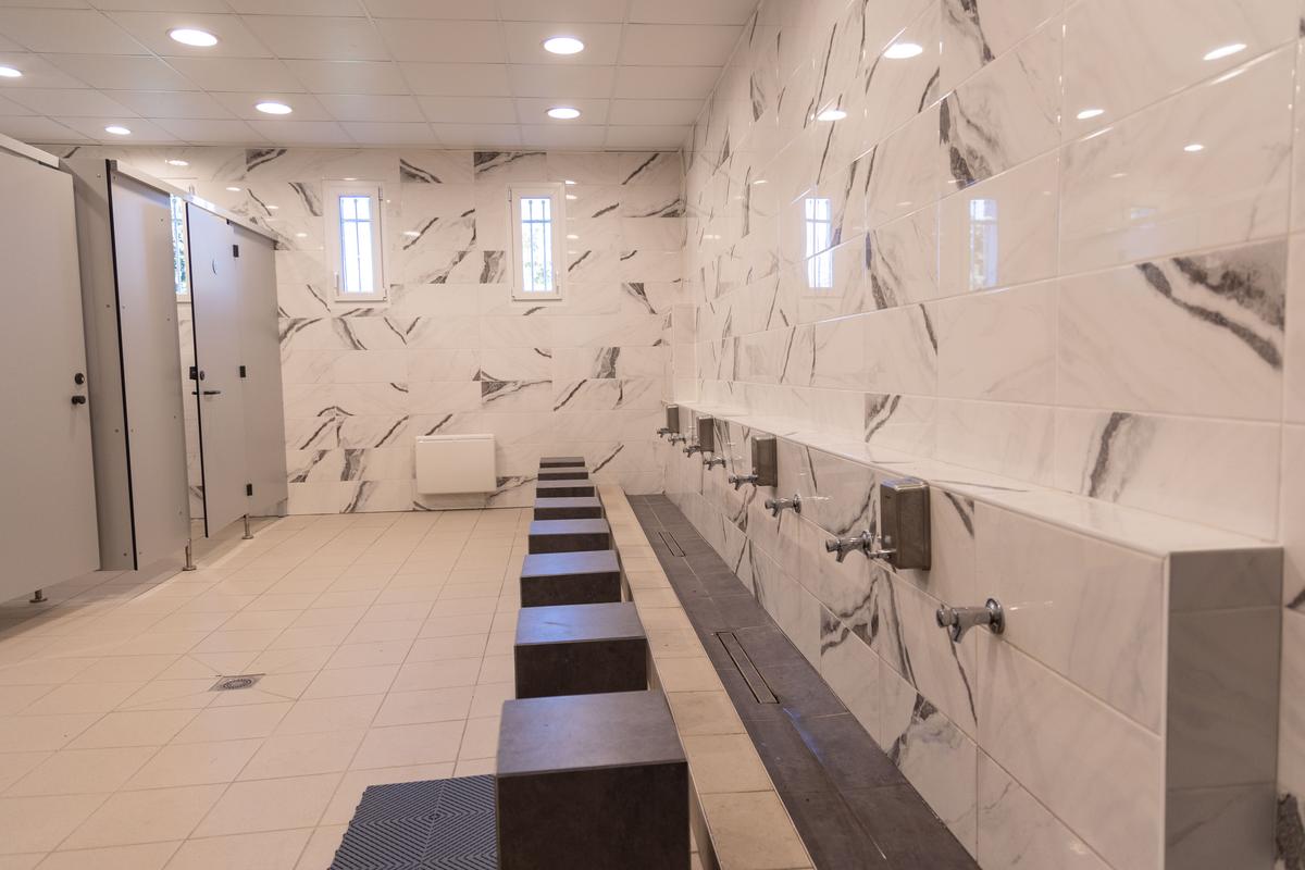 La salle des ablutions.