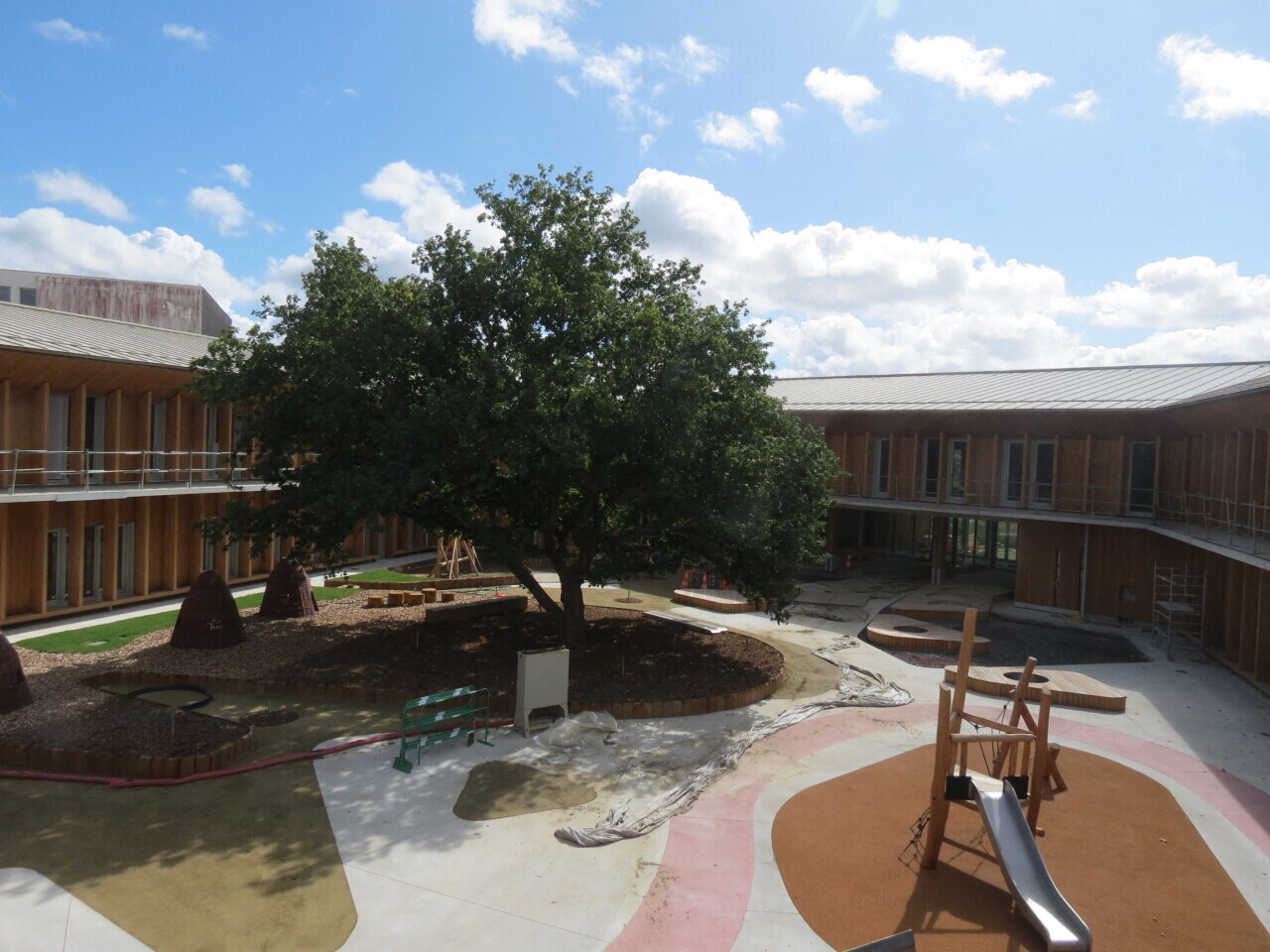 Près de Nantes, cette école construite autour d’un arbre vient d’ouvrir et se visite