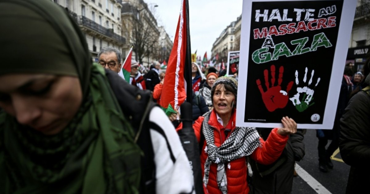 Des milliers de personnes manifestent à Paris en soutien aux Palestiniens : Actualités