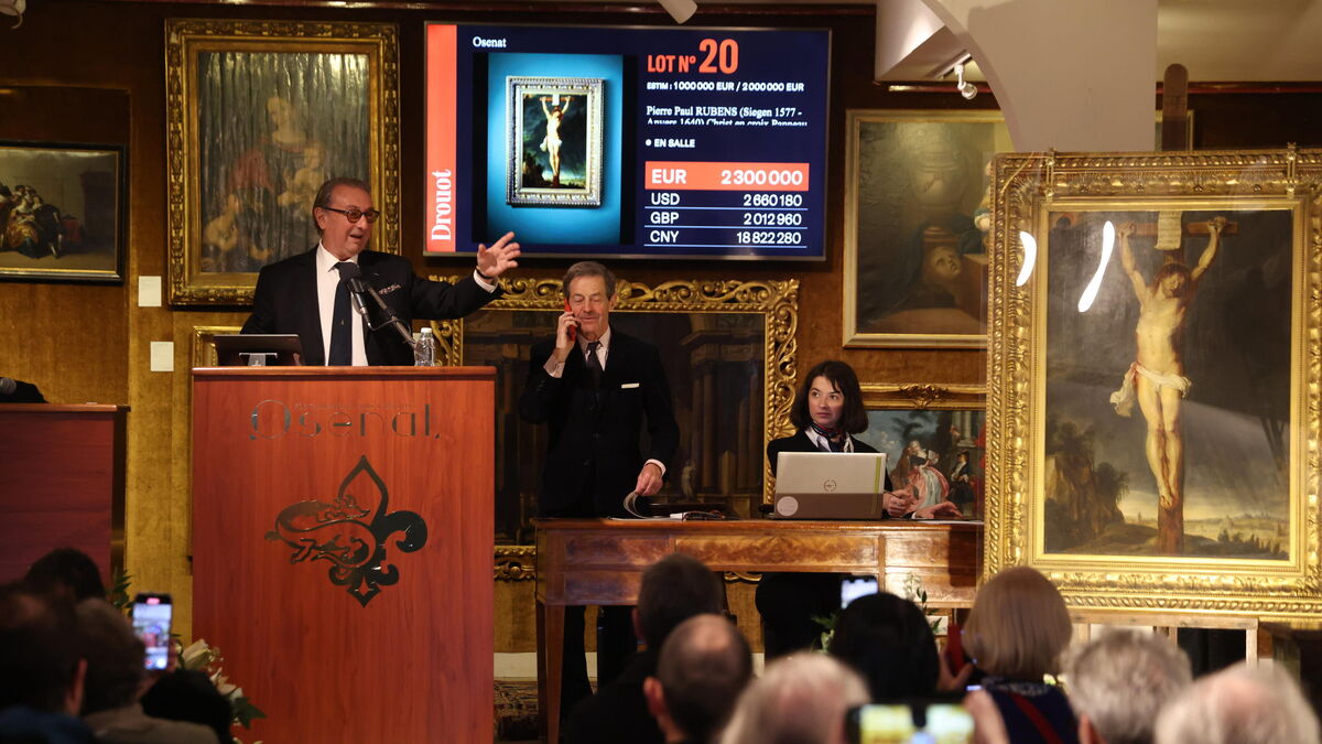 Le tableau de Rubens « Le Christ en croix » vendu près de 3 millions d’euros aux enchères