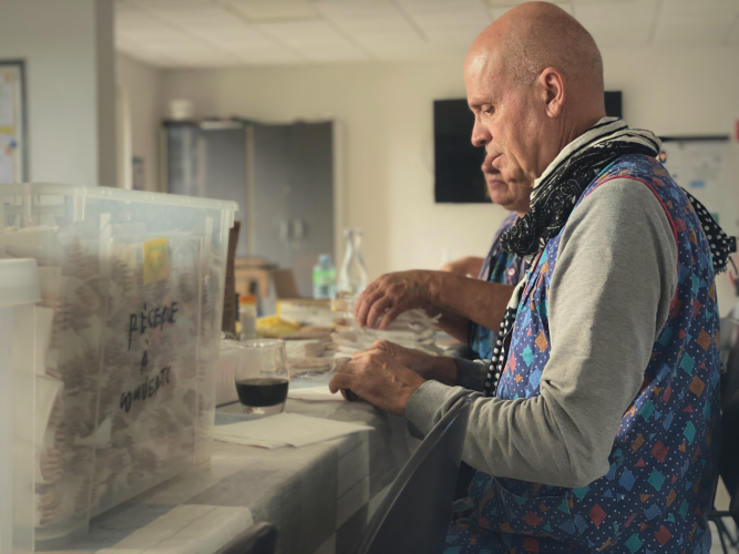 Préparation repas Abribus