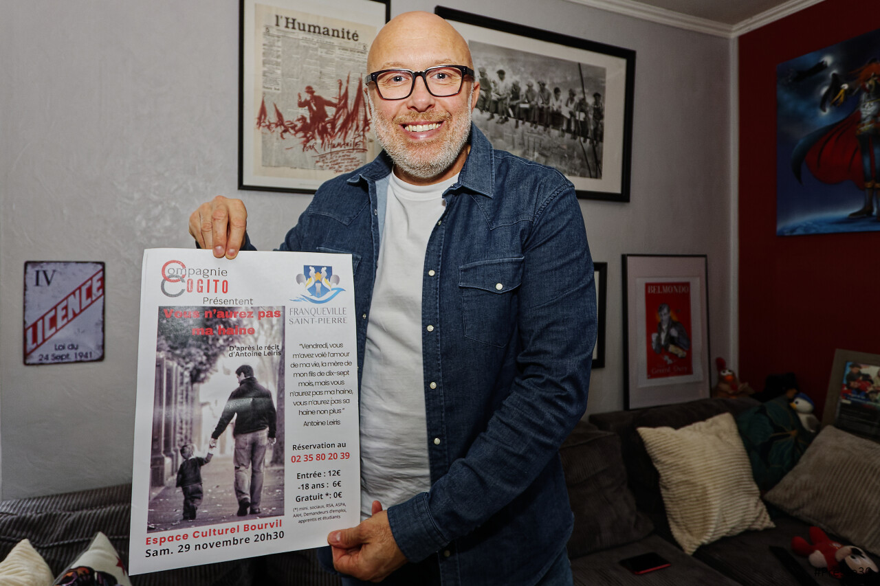 Attentats du 13 novembre. Un seul en scène pour ne pas oublier les victimes du Bataclan, près de Rouen