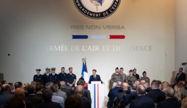 Inauguration du Commandement de l’espace à Toulouse.