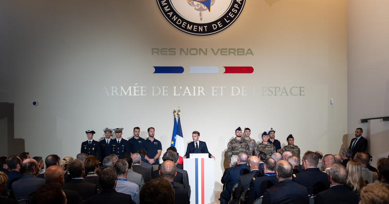 Inauguration du Commandement de l’espace à Toulouse.