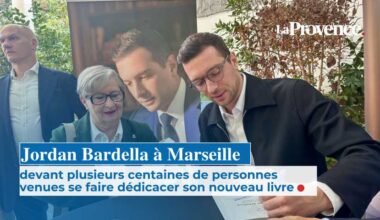 Jordan Bardella à Marseille pour une séance de dédicaces