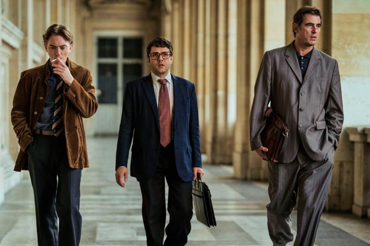 Swann Arlaud, Xavier Dolan et Claes Bang, ici dans « L’Inconnu de la Grande Arche ».