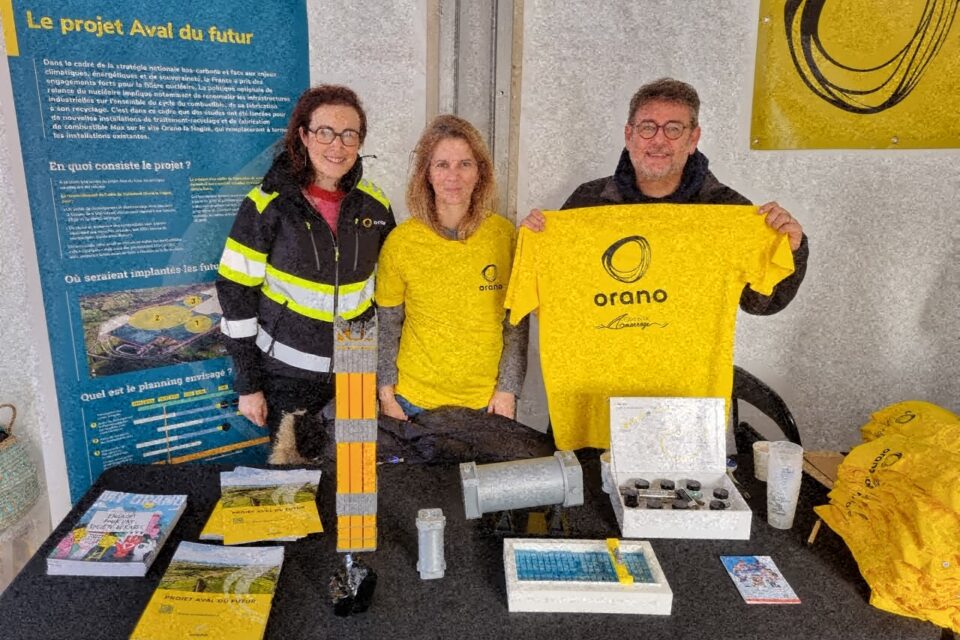 Le stand d'Orano permet également d'informer les gens sur le projet 