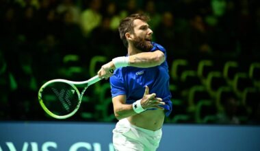 La France dos au mur face à la Belgique en quart de finale de Coupe davis après la défaite de Corentin Moutet contre Raphaël Collignon - L'Équipe