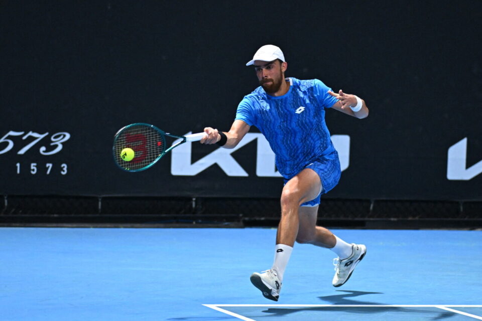 Benjamin Bonzi, Open d'Australie 2025, Simple Messieurs, 1er Tour, Photo : Corinne Dubreuil / FFT