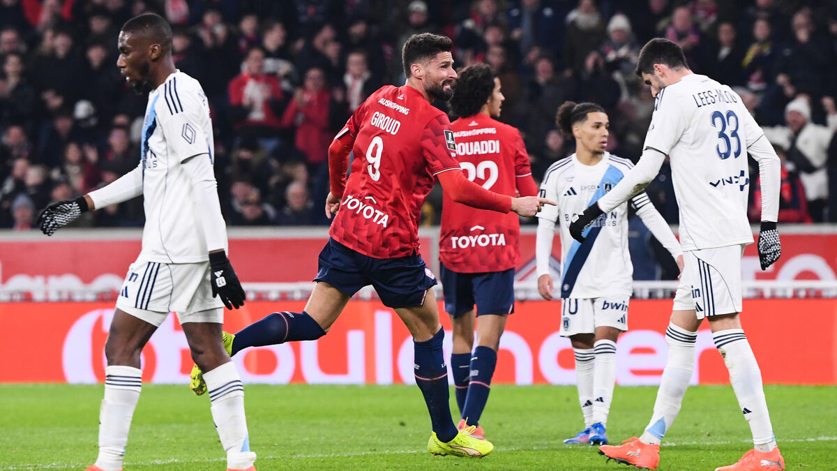 Lille-Paris FC (4-2) : face à un Olivier Giroud retrouvé, les Parisiens assommés par les Lillois