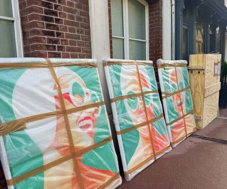 Ses oeuvres au départ de Trouville.