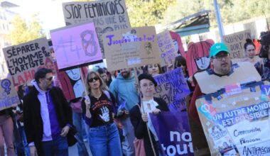 à Nice une manifestation contre les violences faites aux femmes