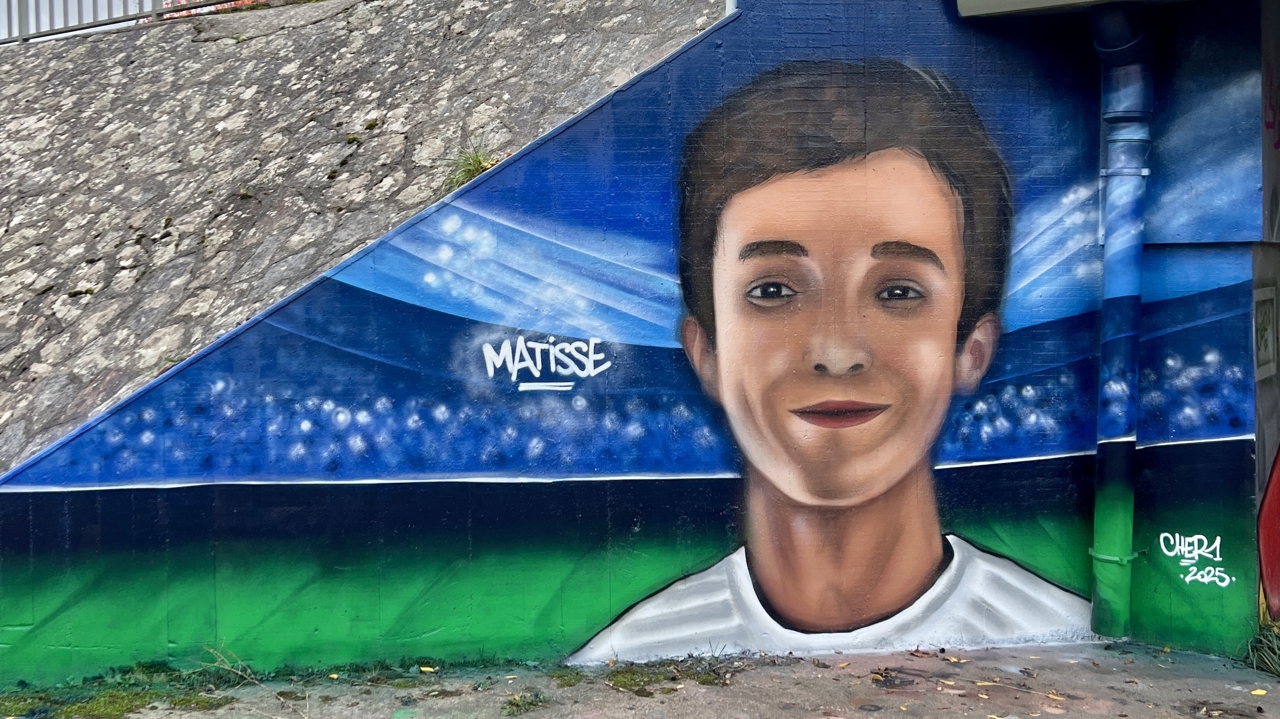 une fresque réalisée en hommage à Matisse