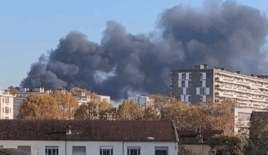gros incendie avenue Paul-Santy à Lyon