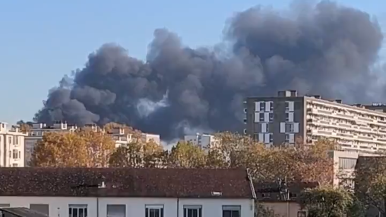 gros incendie avenue Paul-Santy à Lyon
