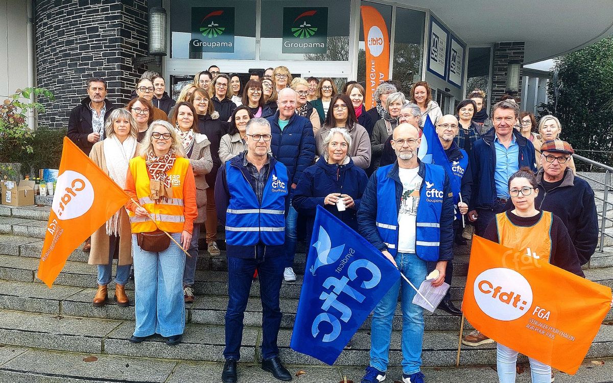 « Ça fonctionne bien ainsi » : À Landerneau, les salariés de Groupama veulent conserver deux jours de télétravail