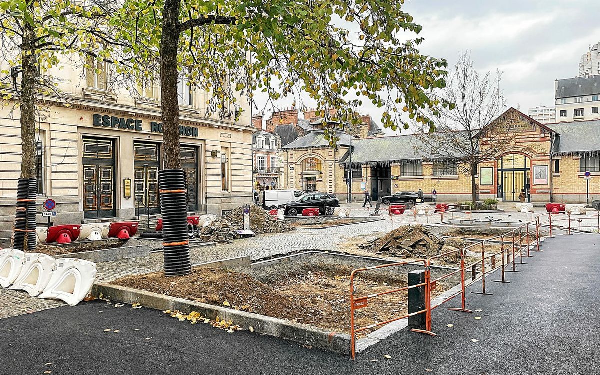 En travaux, cette place de Rennes fait peau neuve : voici ce qui va changer