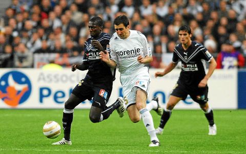 Laurent Hervé lors de la finale de la Coupe de la Ligue avec Vannes contre les Girondins de Bordeaux.