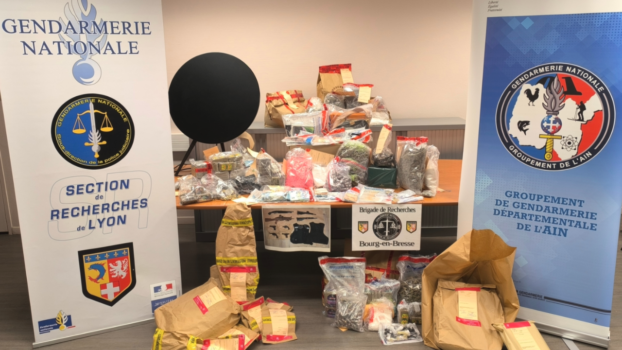 un réseau démantelé par la S.R. de Lyon dans l’Ain