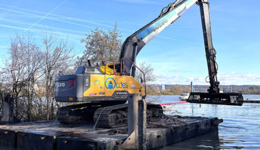 un premier arrachage-test du myriophylle hétérophylle mené dans la Saône