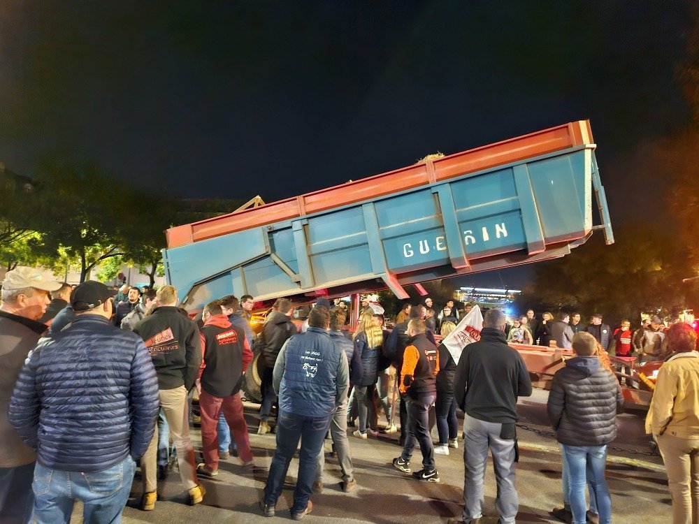 Jérôme Malandain, président des Jeunes agriculteurs de Seine-Maritime, a été surpris par l'ampleur de la mobilisation