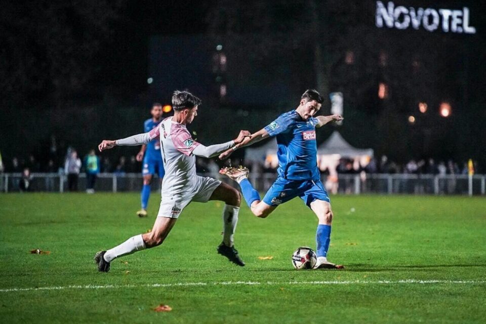 Ivann Botella a ouvert le score sur cette frappe, mais la joie de Caen a été de courte durée.