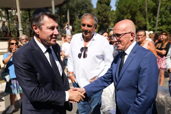 En cas de duel au second tour des municipales en 2026, les deux hommes ne pourraient pas être départagés, selon un nébuleux « sondage » qui circule à Nice. 