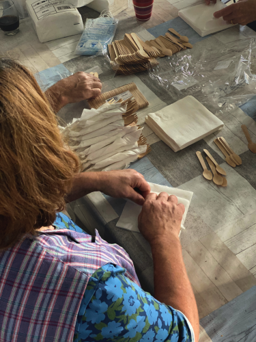 Préparation repas Abribus