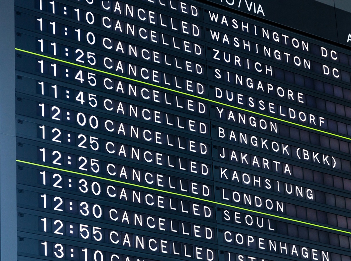 Dimanche 9 novembre, plus de 25 000 vols retardés et près de 3 000 annulés aux USA à cause du shutdown - Crédiphotos : depositphotos @ronniechua