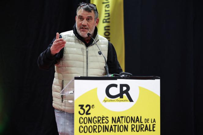Bertrand Venteau lors du 32ᵉ Congrès national de la Coordination rurale, à Auch, le 19 novembre 2025.
