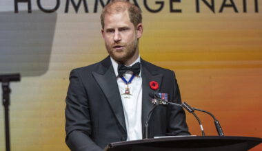 Le prince Harry assiste au True Patriot Love's National Tribute Dinner à Toronto, le 6 novembre 2025.