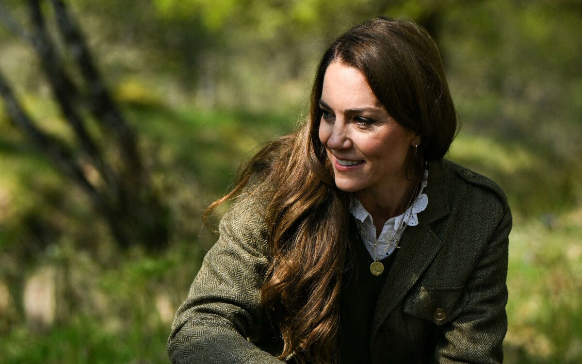 Kate en visite sur l'île de Mull, en avril 2025.