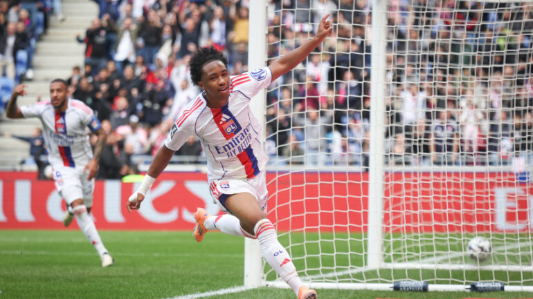 Malick Fofana buteur lors d'OL - Toulouse