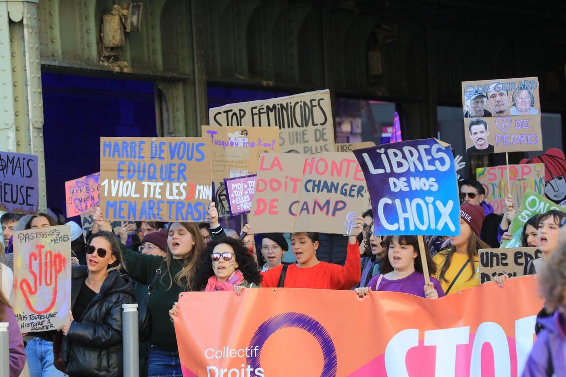Manif contre les violences faites aux femmes