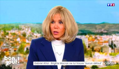 Brigitte Macron ose la jupe gothique au dîner de l'Élysée