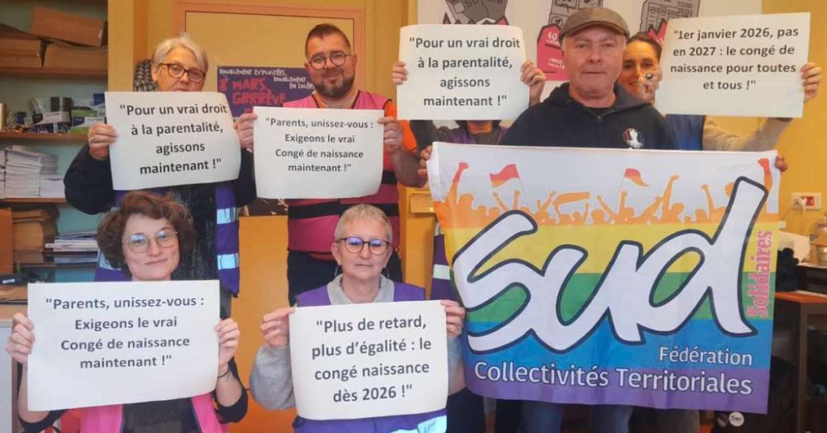 Congé de naissance : SUD35 presse l’État d’agir dès 2026