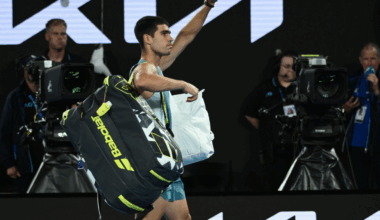 Carlos Alcaraz souhaite réaliser le "Grand Chelem" et a pour but de remporter l'Open d'Australie en 2026. ( Credit: Australian Associated Press/Alamy Live News)
