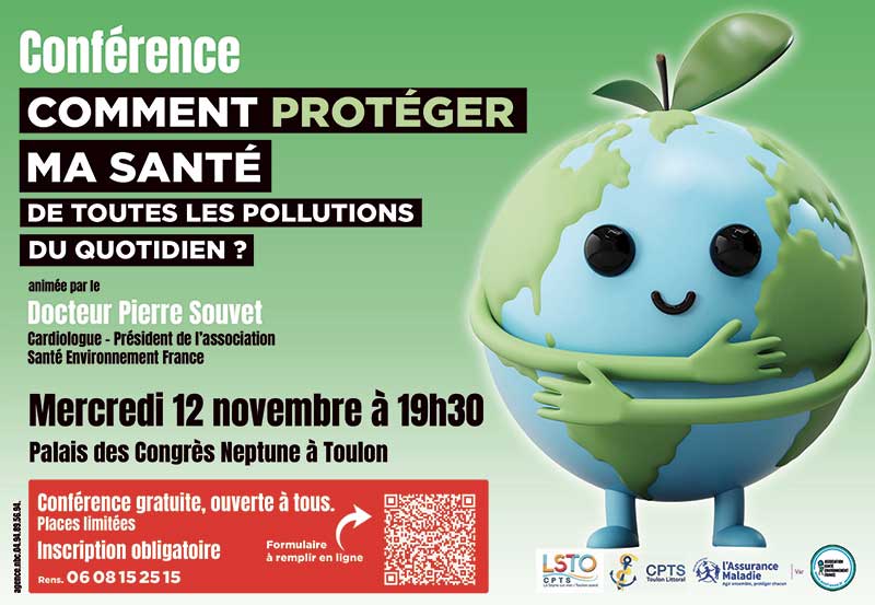 La conférence du 12 novembre au Palais Neptune à Toulon