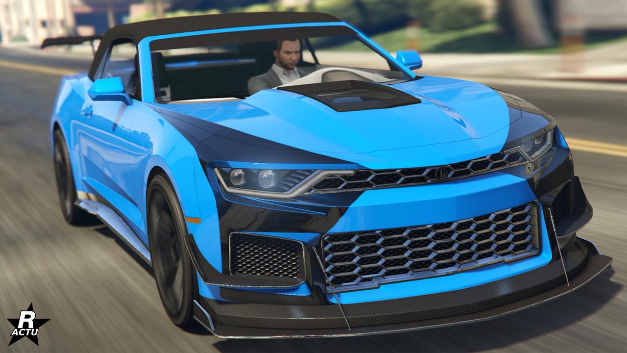 Vue avant de la Declasse Vigero ZX décapotable