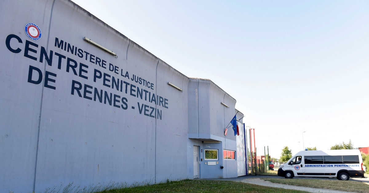 La prison de Rennes-Vezin, le 16 juillet 2018 à Vezin-le-Coquet, en Ille-et-Vilaine