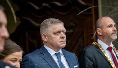 Le Premier ministre slovaque Robert Fico à Kosice en Slovaquie, le 17 octobre 2025.