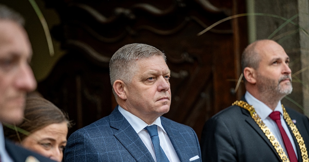 Le Premier ministre slovaque Robert Fico à Kosice en Slovaquie, le 17 octobre 2025.