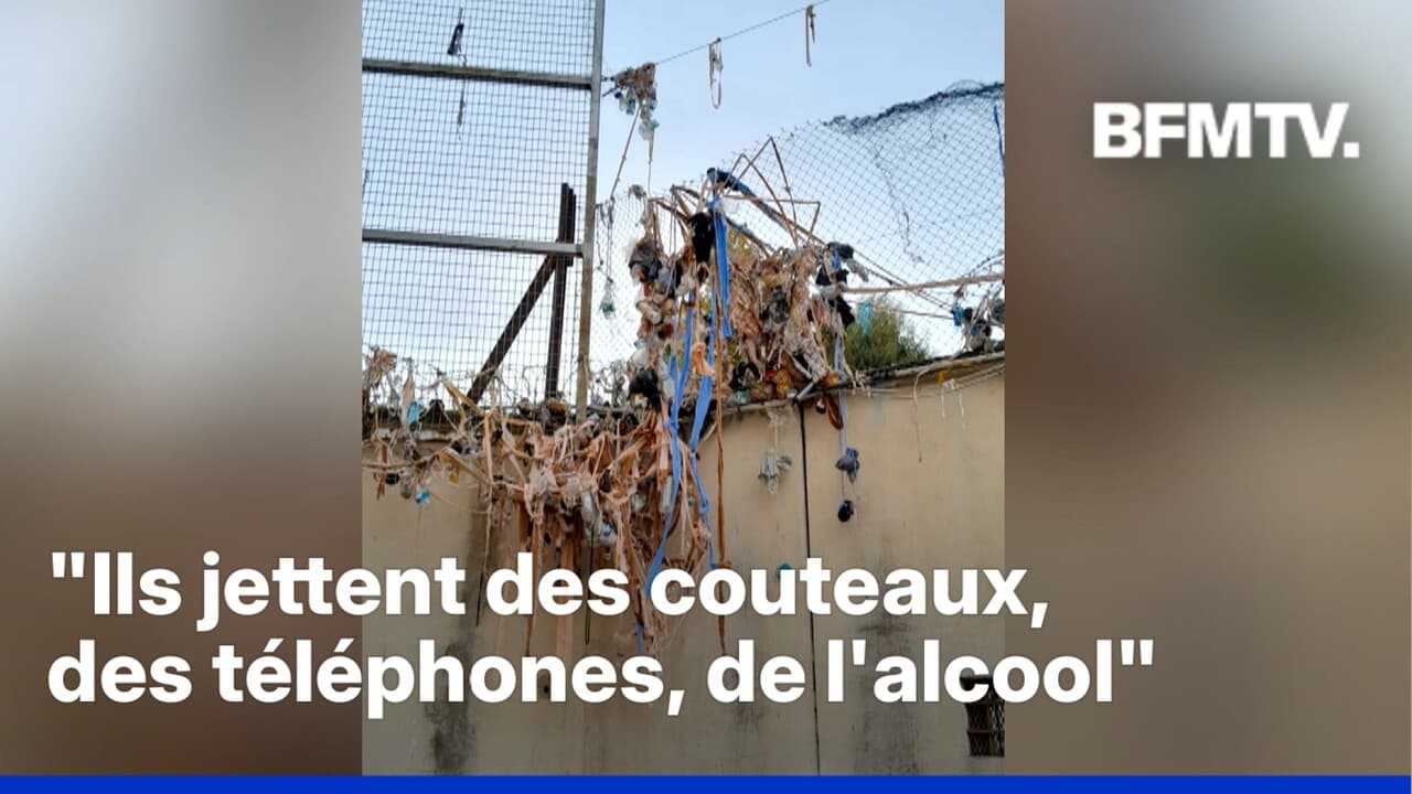 La prison de Nice subit de nombreuses projections de "colis" par-dessus les filets de protection