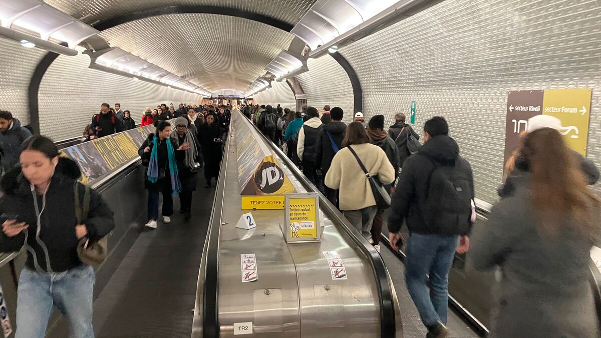 Métro à Paris : et maintenant, les tapis roulants de Châtelet à l’arrêt pour… six mois
