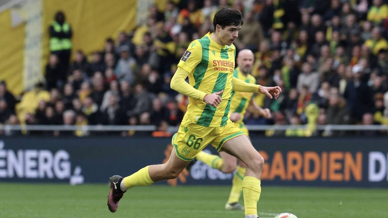 Louis Leroux, milieu du FC Nantes