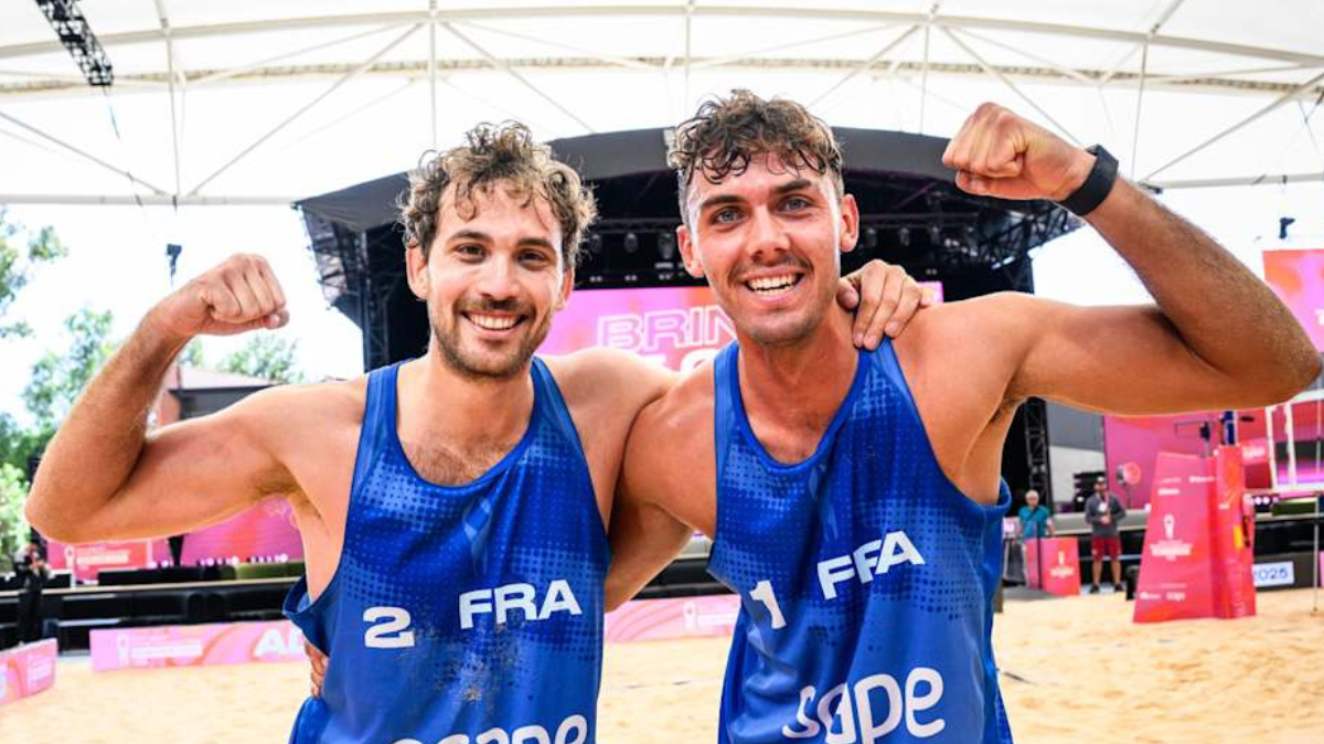 Mondiaux beach-volley 2025 Téo Rotar et Arnaud Gauthier-Rat arrachent leur place en quarts